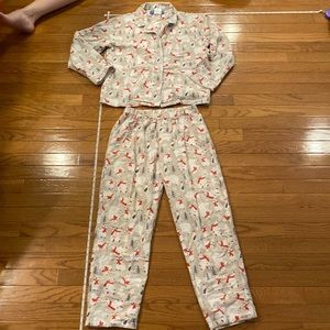 Juniors likely - xs polar bear fleece pajama set